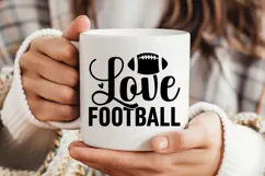 Love Football SVG | American Football SVG Product Image 4