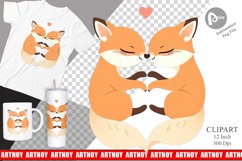 Clipart Love Fox Product Image 1