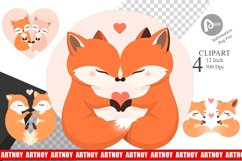 Clipart Love Fox Product Image 1