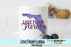 Love from Florida Sublimation PNG Product Image 1