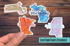 Love from States 6 PNG Sticker Pack Product Image 1
