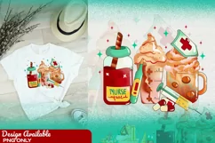 Nurse Fuel Coffee Sublimation Design PNG, Nurse Life Latte Product Image 2