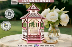 Love Gazebo Lanterns Laser Cut Bundle |Valentine’s Day| Love Product Image 6