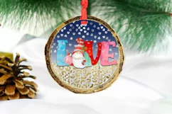 Love Gnome Christmas Ornament Sublimation I Holiday PNG