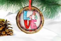 Love Gnome Christmas Ornament Sublimation I Holiday PNG