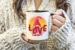 Valentines gnome sublimation design, Valentines gnome t shirt design, Valentines gnome PNG, Valentines day png, love gnomes PNG.