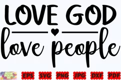 Love God Love People SVG | Love God SVG | Love People SVG Product Image 1