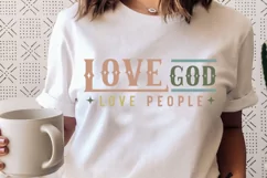 Love God Love People SVG, Christian SVG Design, Faith SVG Product Image 3