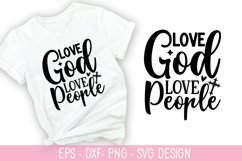 Love god love people - Jesus SVG Design Product Image 1