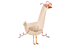 Watercolor Valentine Goose Clipart Birds &amp; Cupid Product Image 5