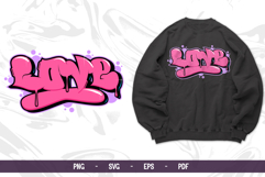 Love - Graffiti Bubble Typography SVG PNG EPS PDF Street Art Product Image 1
