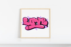 Love - Graffiti Bubble Typography SVG PNG EPS PDF Street Art Product Image 6