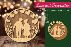 Love Grandparents Lasercut Round Product Image 1
