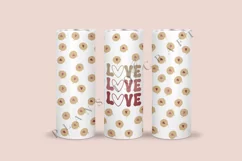 love groovy valentine skinny tumbler sublimation design for 20oz and 30oz skinny tumbler sublimation wrap