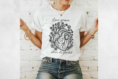 Floral Line Art Clipart | Wildflower SVG, PNG, EPS. Product Image 3