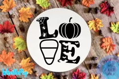 Halloween SVG Halloween Sign Svg Love Halloween Svg Pumpkin Product Image 1