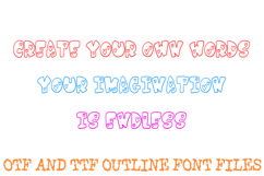 Love Heart Cartoon Font Doodle Lettering Valentines ABC OTF Product Image 3