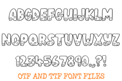 Love Heart Doodle Font Valentine’s Day Bubble Typeface Product Image 2