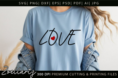 Valentine's Day SVG PNG EPS DXF Love Heart SVG for Cricut Product Image 1