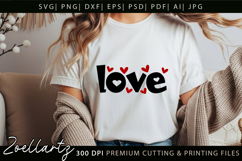 Valentine's Day SVG PNG EPS DXF Love Heart SVG for Cricut Product Image 2
