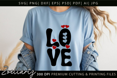 Valentine's Day SVG PNG EPS DXF Love Heart SVG for Cricut Product Image 1