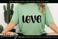 Valentine's Day SVG PNG EPS DXF Love Heart SVG for Cricut Product Image 2