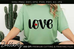 Valentine's Day SVG PNG EPS DXF Love Heart SVG for Cricut Product Image 2