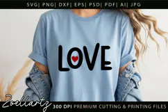 Valentine's Day SVG PNG EPS DXF Love Heart SVG for Cricut Product Image 1