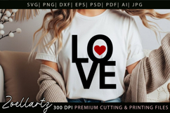 Valentine's Day SVG PNG EPS DXF Love Heart SVG for Cricut Product Image 2