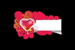 Love heart with space for your text valentine design vector Product Image 2