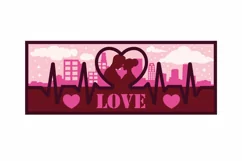 3D Heartbeat Couple | Romantic Gift for Wedding and Love Product Image 2