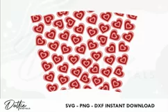 Love Hearts Starbucks No Gap 24oz Acrylic Tumbler Wrap Product Image 2