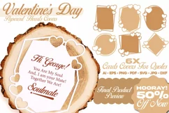 Love Hearts Invitation Paper Cut Covers - Paper cutting SVGs Product Image 1