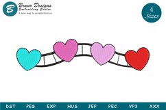 Love Hearts | St. Valentine's Day Machine Embroidery Product Image 1