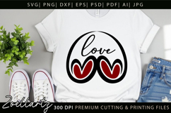 Valentine's Day SVG PNG EPS DXF Love Heart SVG for Cricut Product Image 2