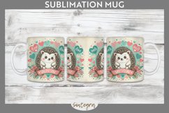 Love Hedgehog v1 Mug Wrap Sublimation Product Image 1