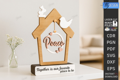 Love Home Décor Laser Cut | Table Decoration | Modern Rustic Product Image 1