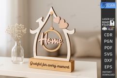 Love Home Décor Laser Cut | Table Decoration | Modern Rustic Product Image 1