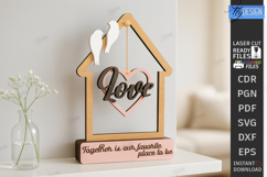 Love Home Décor Laser Cut | Table Decoration | Modern Rustic Product Image 1