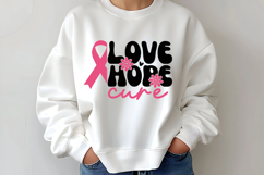 Love Hope Cure SVG | Breast Cancer Awareness SVG Product Image 2
