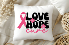 Love Hope Cure SVG | Breast Cancer Awareness SVG Product Image 5