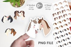 Sticker Love Horse Product Image 1