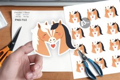 Sticker Love Horse Product Image 1