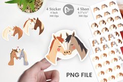 Sticker Love Horse Product Image 1