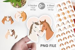 Sticker Love Horse Product Image 1