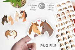 Sticker Love Horse Product Image 1
