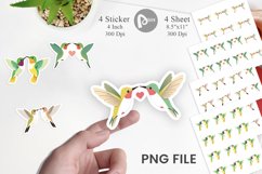 Sticker Love Hummingbird Product Image 1