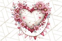 Love In Nature Clipart PNG, Whimsical Hearts Product Image 3