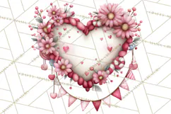 Love In Nature Clipart PNG, Whimsical Hearts Product Image 3