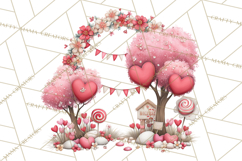 Love In Nature Clipart PNG, Whimsical Hearts Product Image 2
